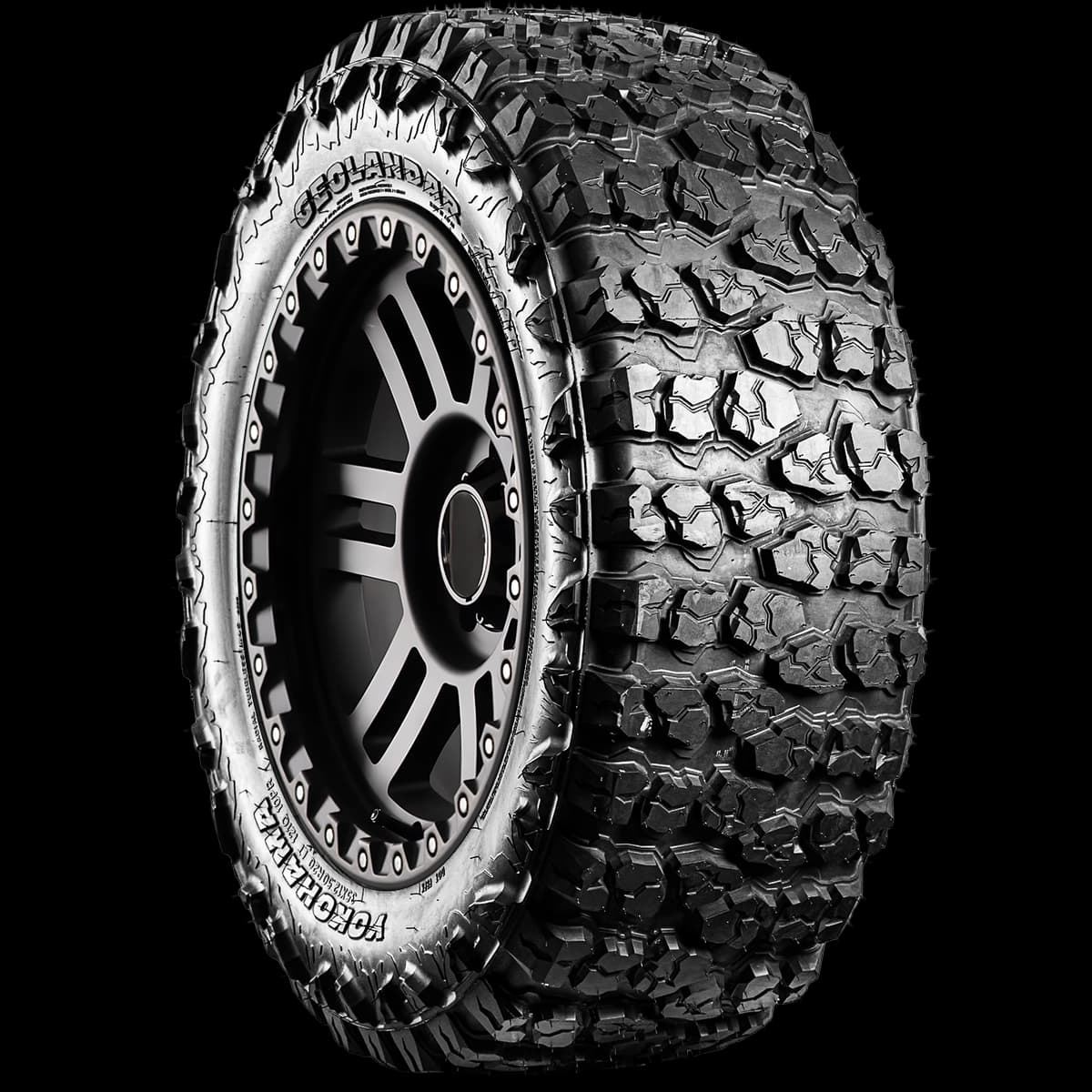 Yokohama Geolandar X-MT 20" angled tire