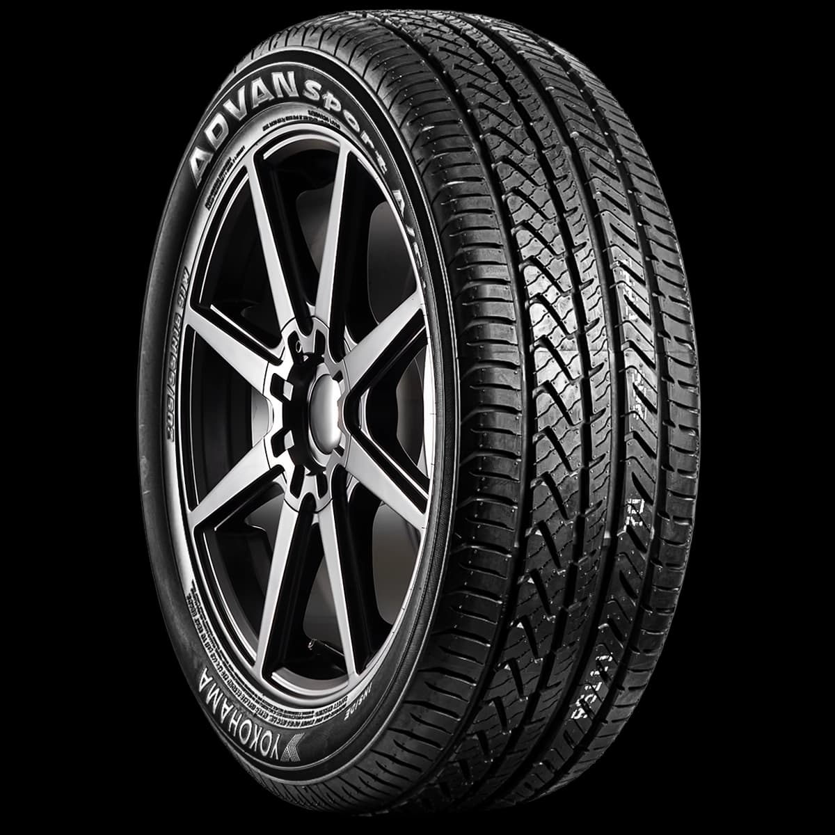 Yokohama Advan Sport AS+ 17" angled tire