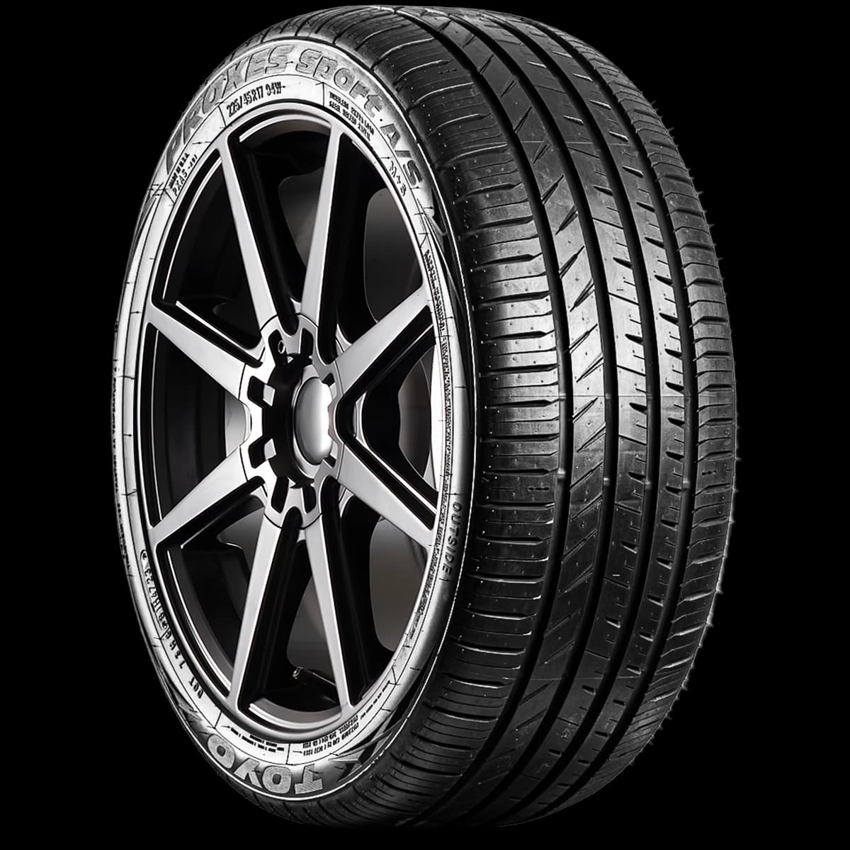 Toyo Proxes Sport AS 17" angled tire