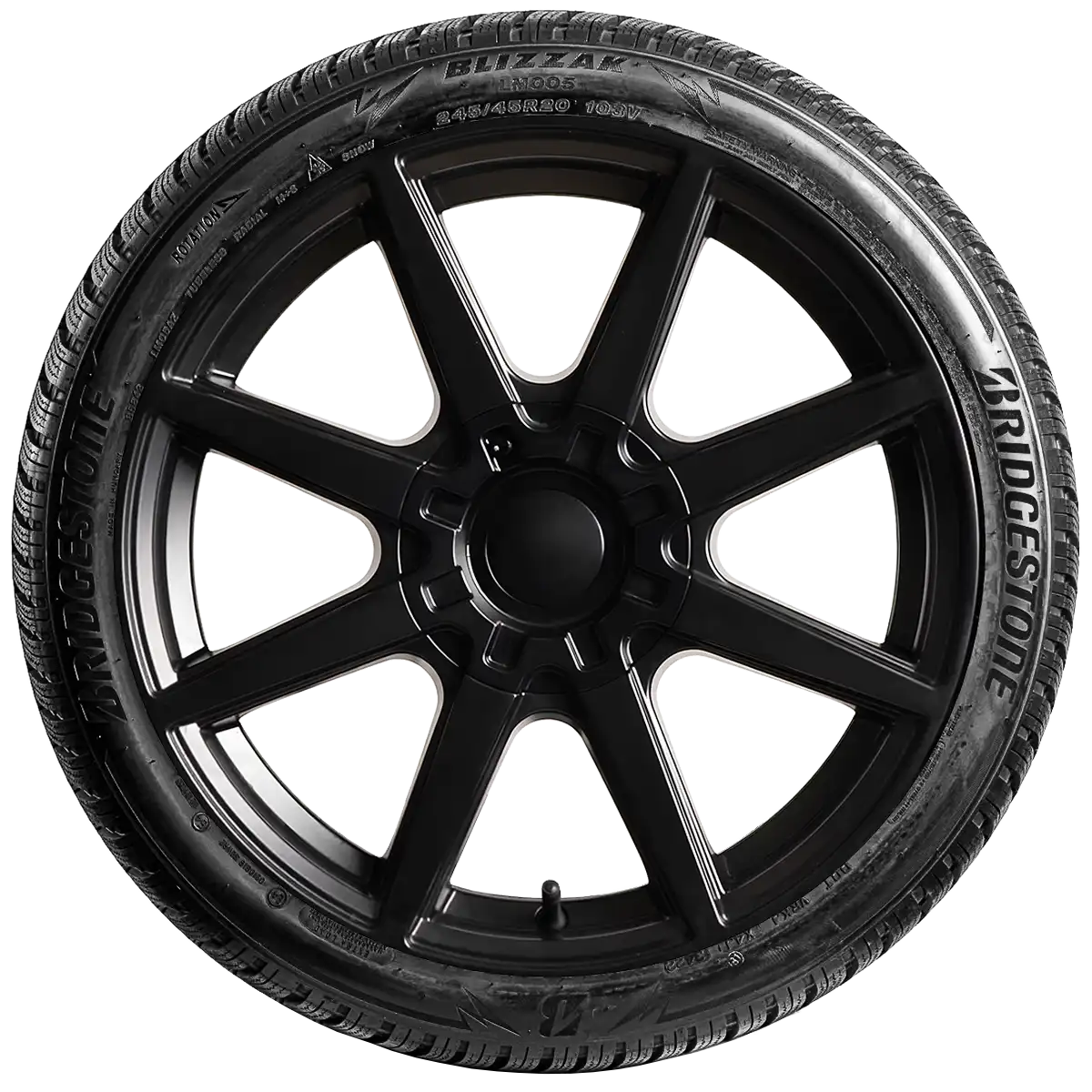 Bridgestone Blizzak LM005 20" side tire