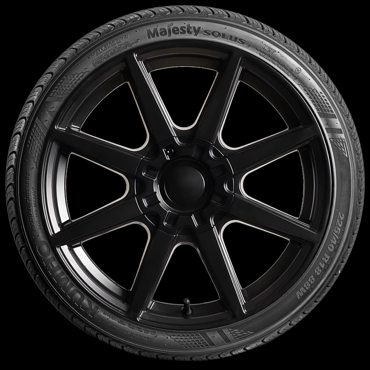 Kumho Majesty Solus 17" side tire