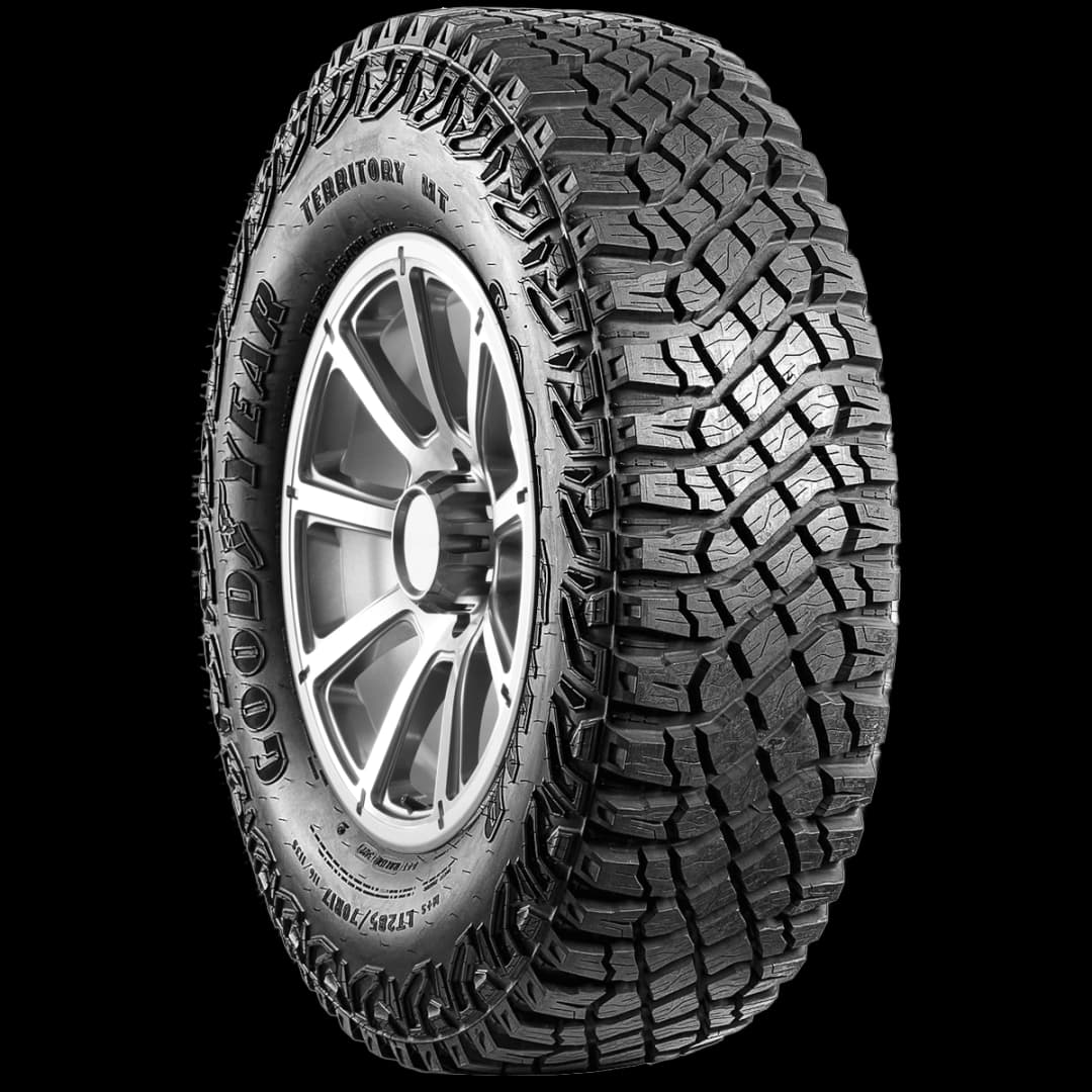 Goodyear Wrangler Territory MT 17" angled tire