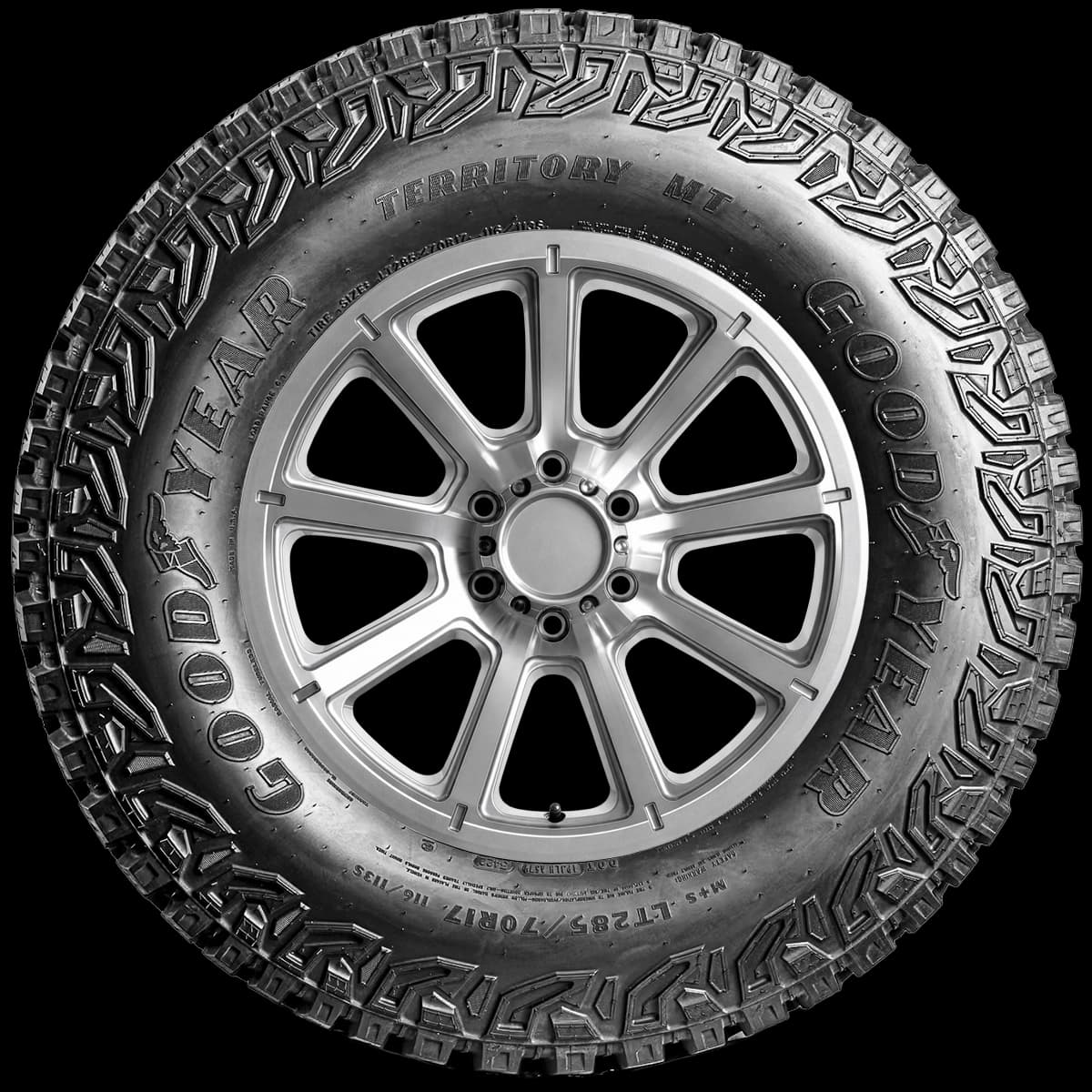 Goodyear Wrangler Territory MT 17" side tire