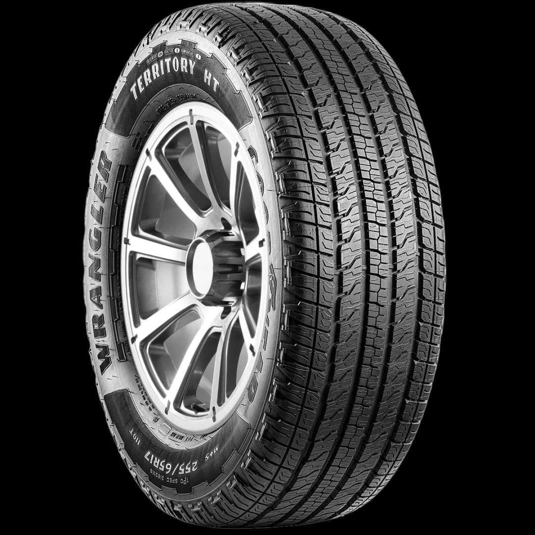 Goodyear Wrangler Territory HT 17" angled tire