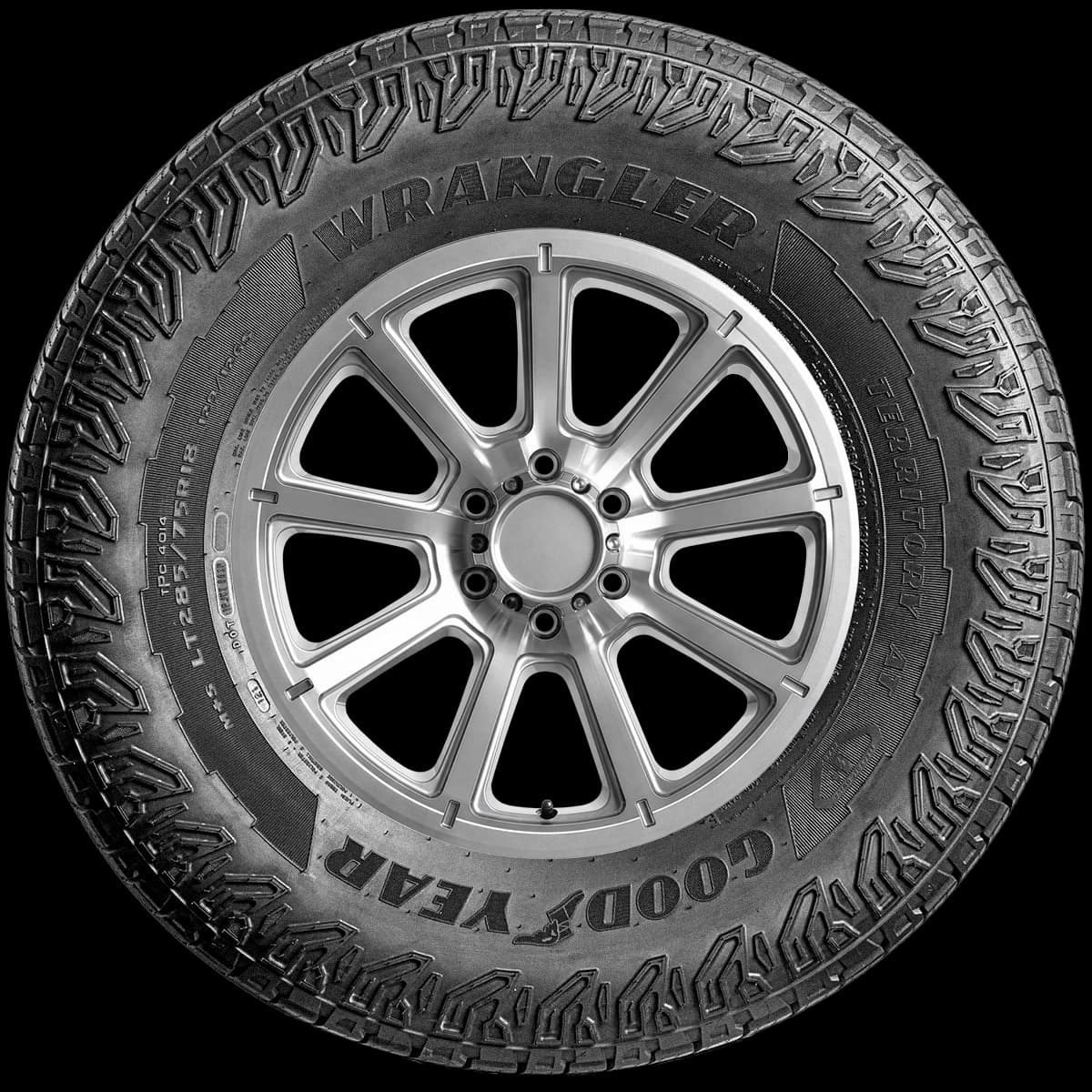 Goodyear Wrangler Territory AT 17" side tire