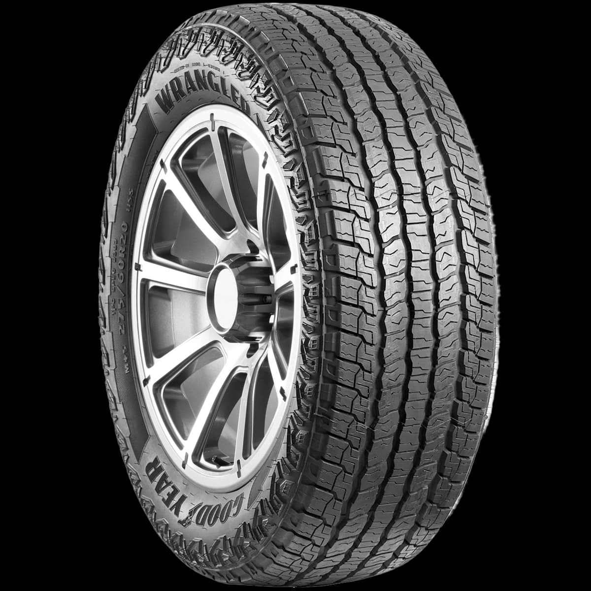 Goodyear Wrangler Territory AT 20" angled tire