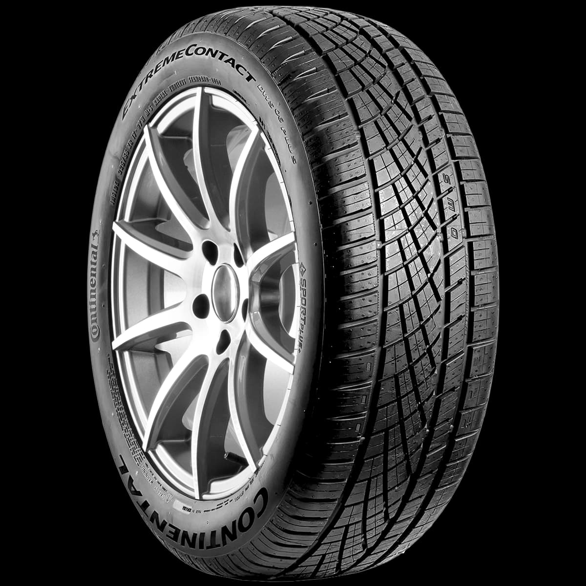 Continental ExtremeContact DWS06 Plus 17" angled tire