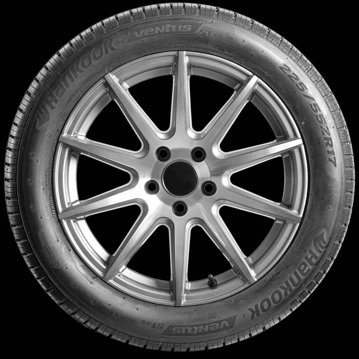 Hankook Ventus S1 AS H125 17" side tire