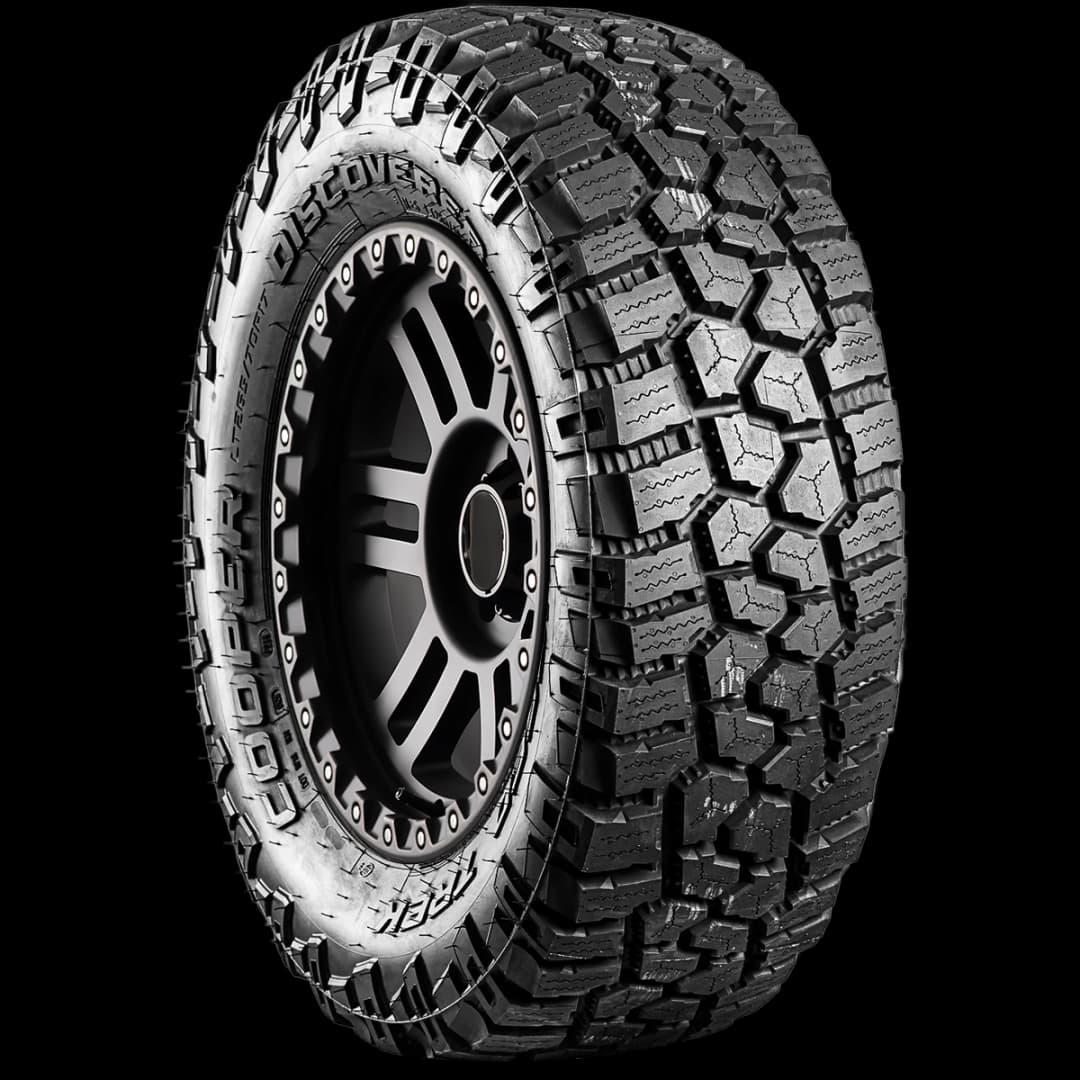 Cooper Discoverer Rugged Trek 17" angled tire