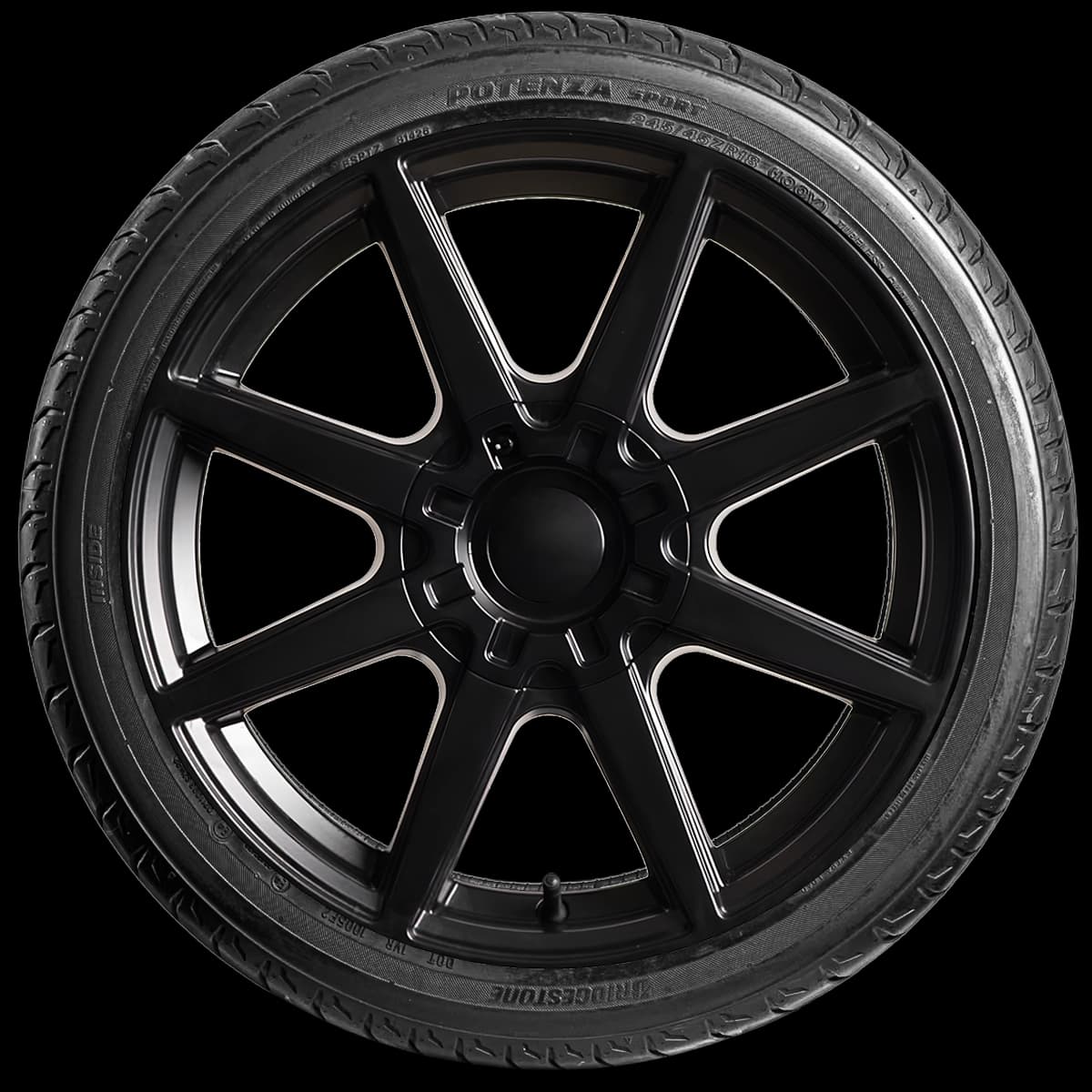 Bridgestone Potenza Sport 17" side tire
