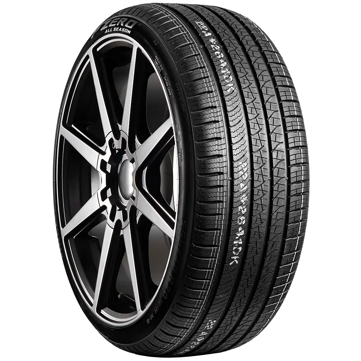 Pirelli Pzero AS with Noise Cancel 20" angled tire