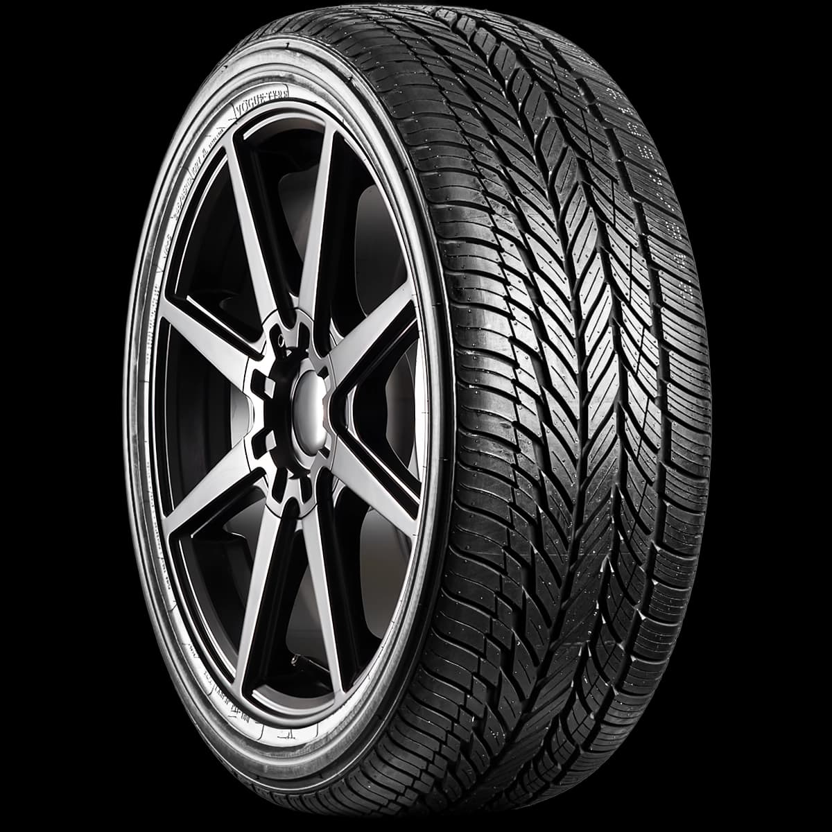 Vogue Custom Built Radial Red Stripe 20" angled tire