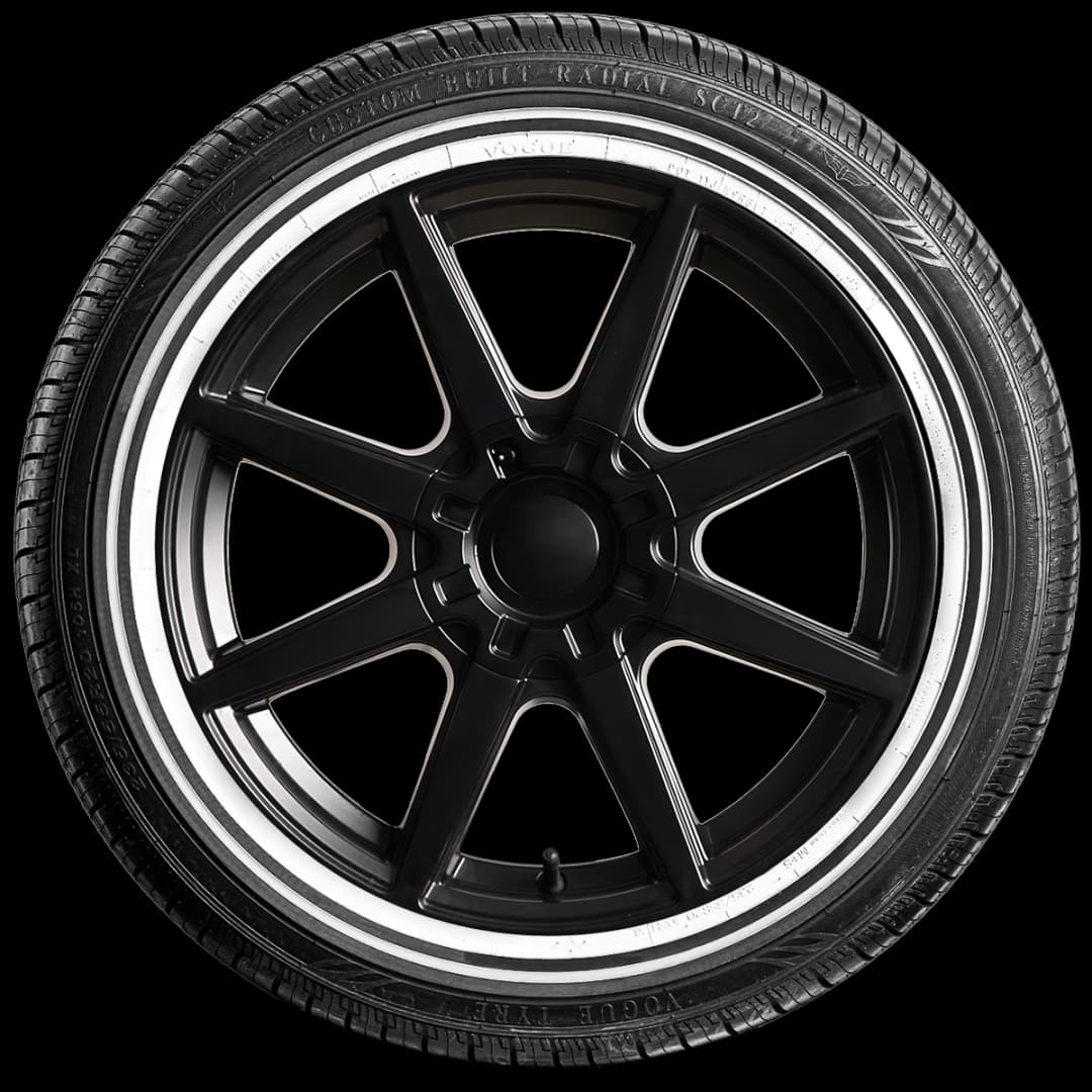 Vogue Custom Built Radial SCT2 Gold Stripe 20" side tire