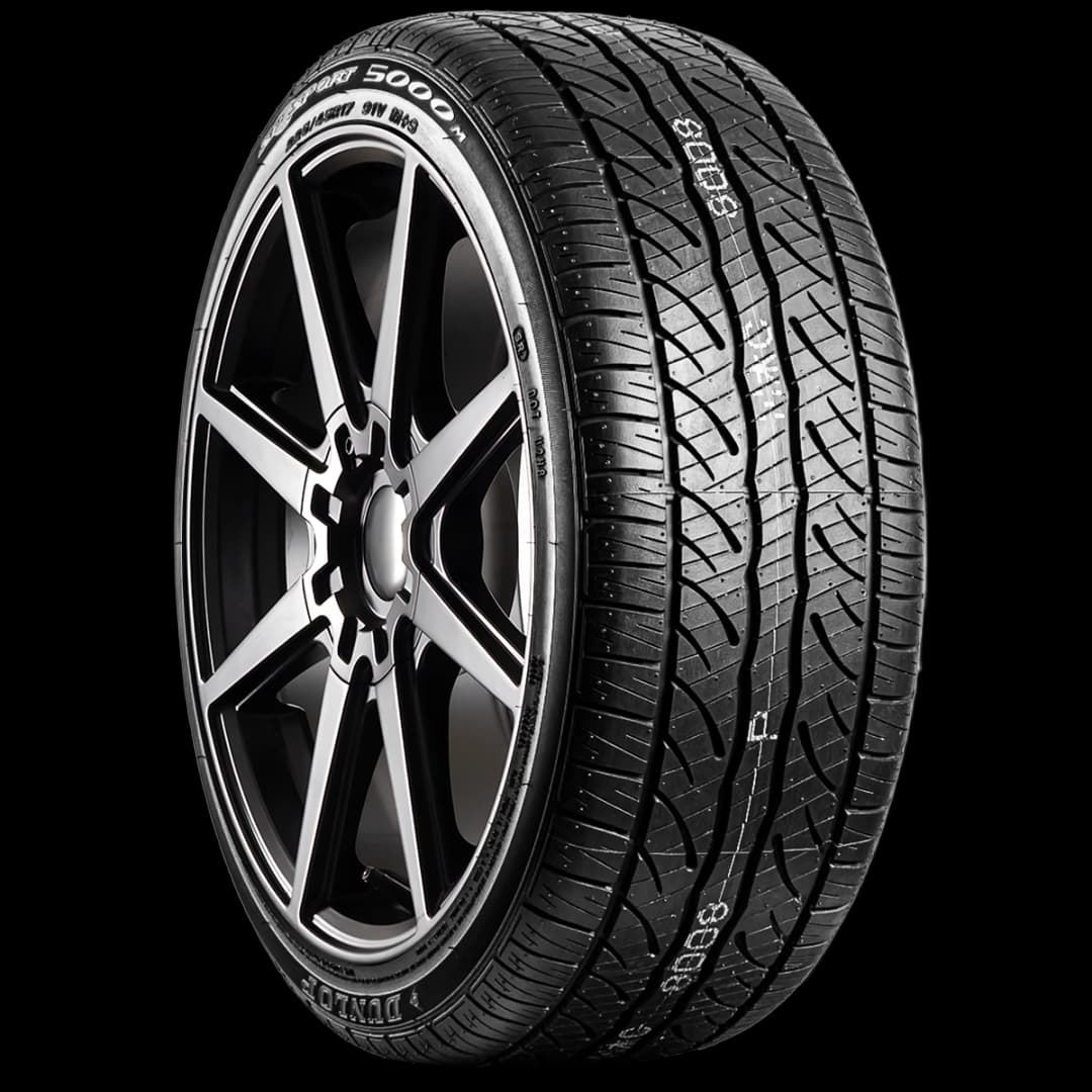 Dunlop SP Sport 5000 17" angled tire