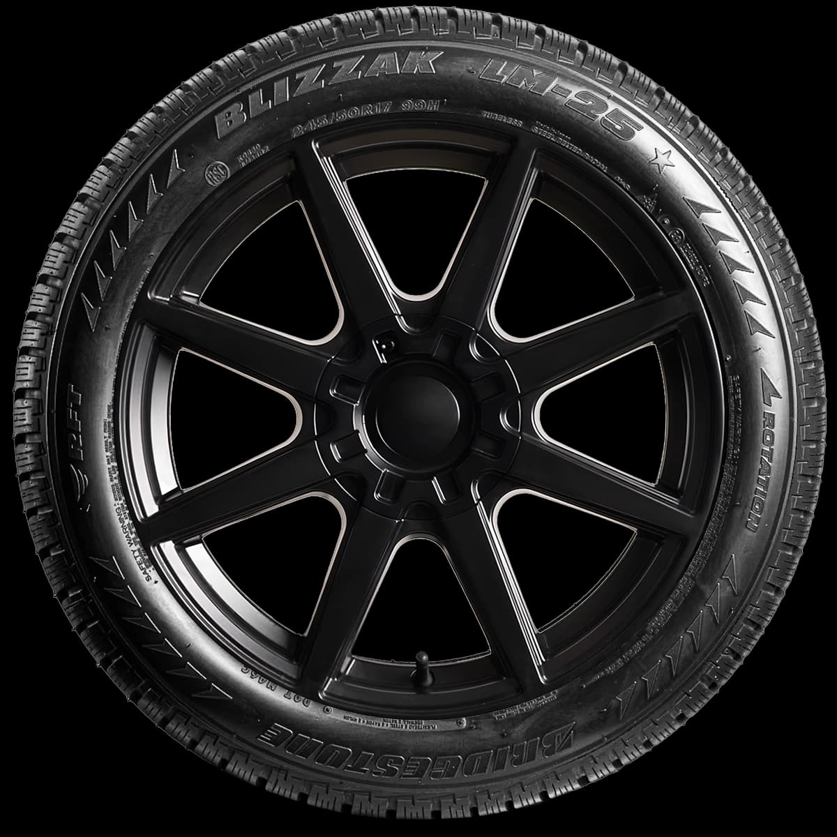 Bridgestone Blizzak LM-25 17" side tire
