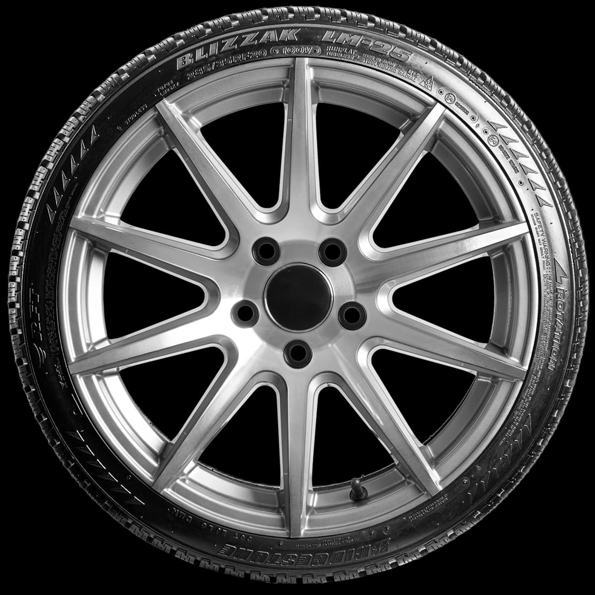 Bridgestone Blizzak LM-25 20" side tire