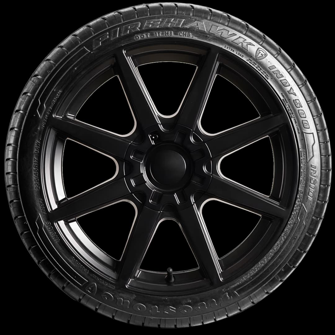 Firestone Firehawk INDY 500 with UNI-T 17" side tire