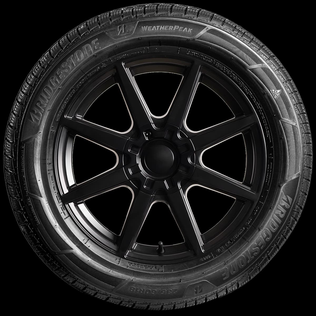 Bridgestone Weatherpeak 17" side tire
