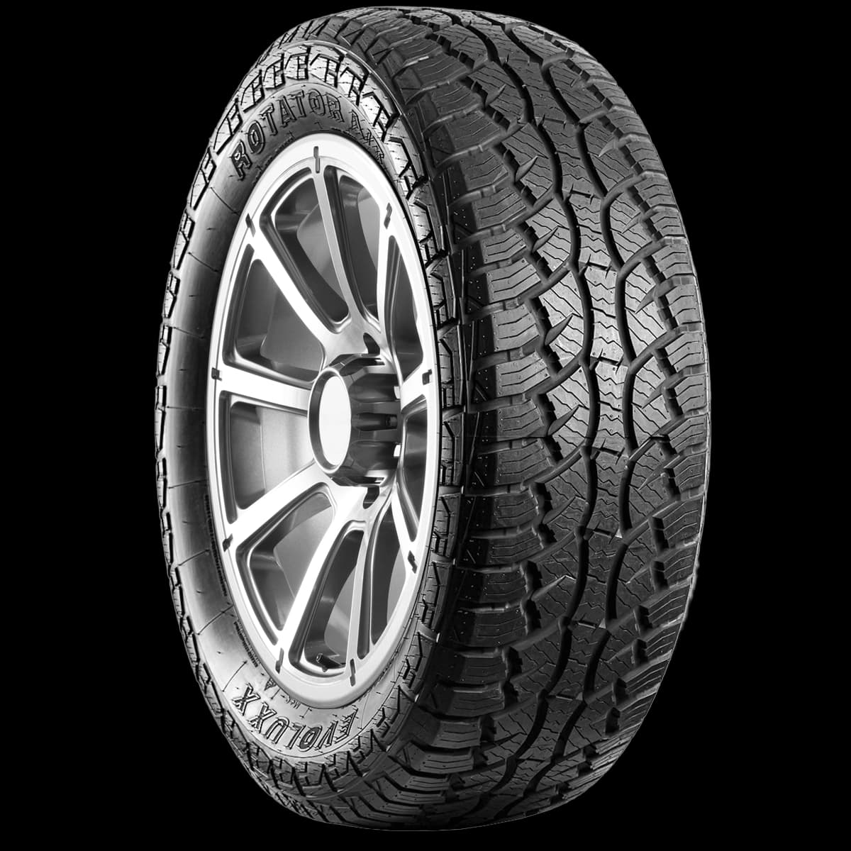 Evoluxx Rotator AT 20" angled tire