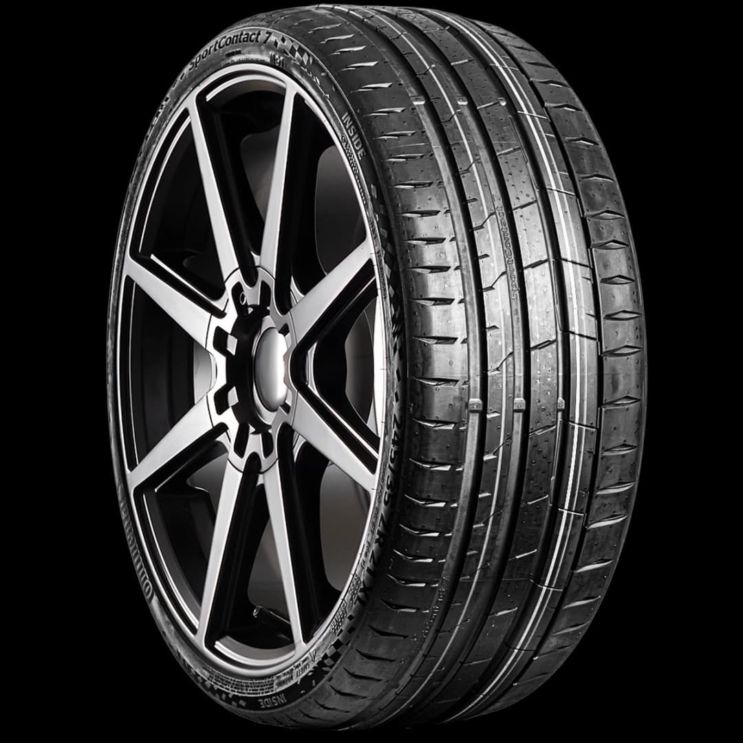 Continental Sport Contact 7 20" angled tire