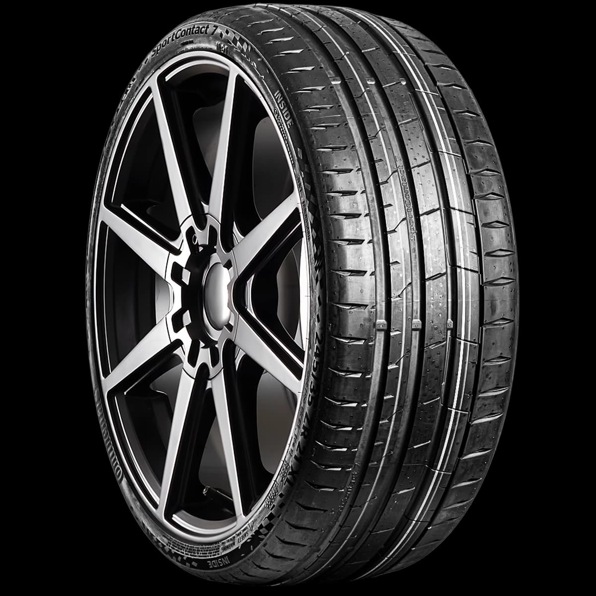 Continental Sport Contact 7 20" angled tire