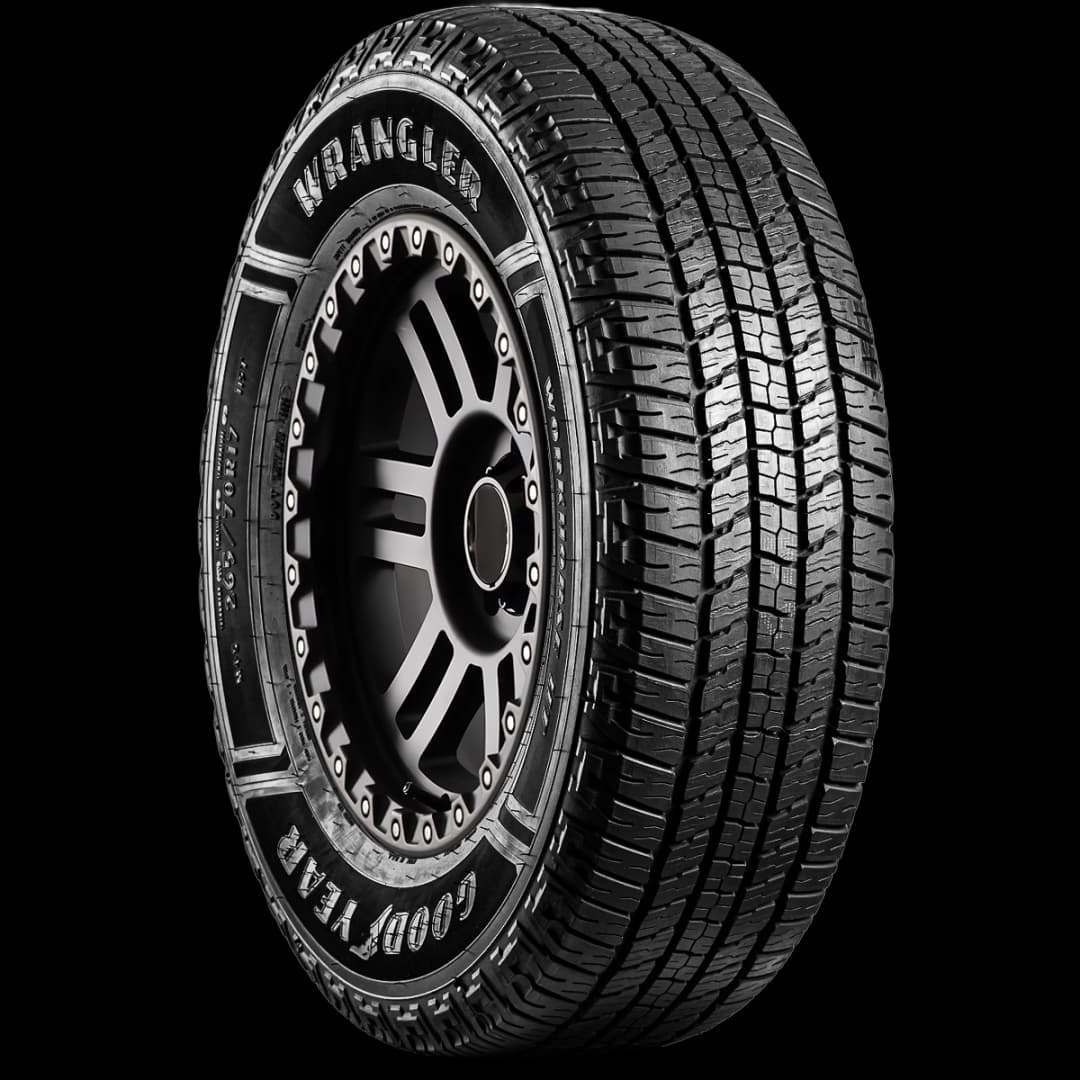 Goodyear Wrangler Workhorse HT 17" angled tire