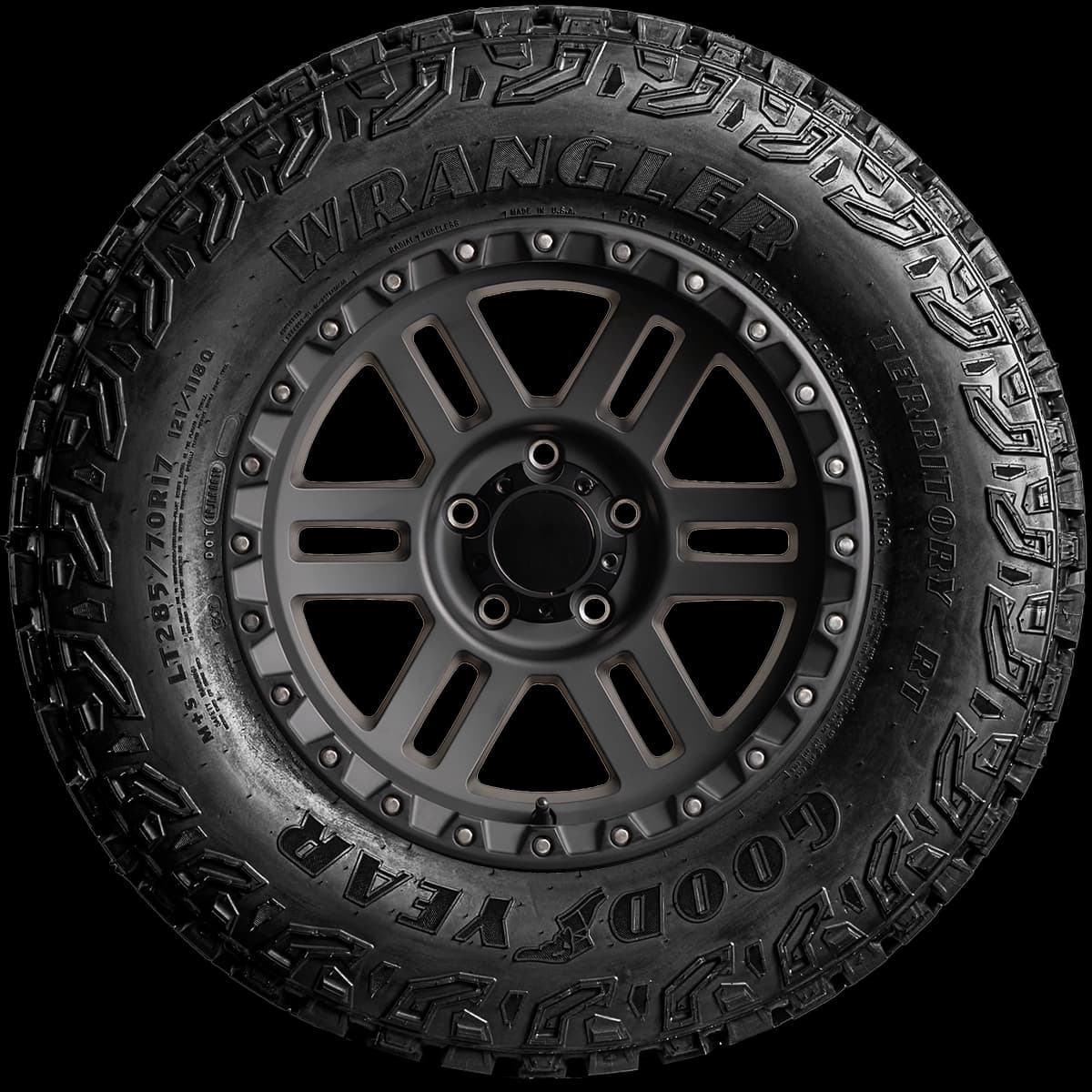 Goodyear Wrangler Territory RT 17" side tire