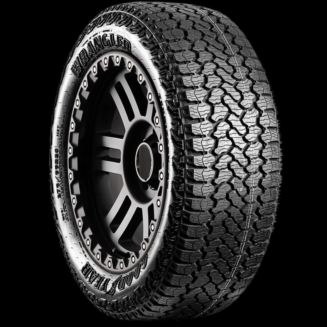 Goodyear Wrangler Territory RT 20" angled tire