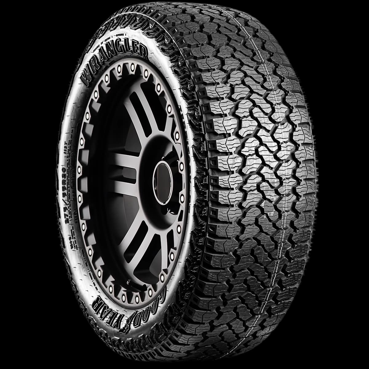 Goodyear Wrangler Territory RT 20" angled tire