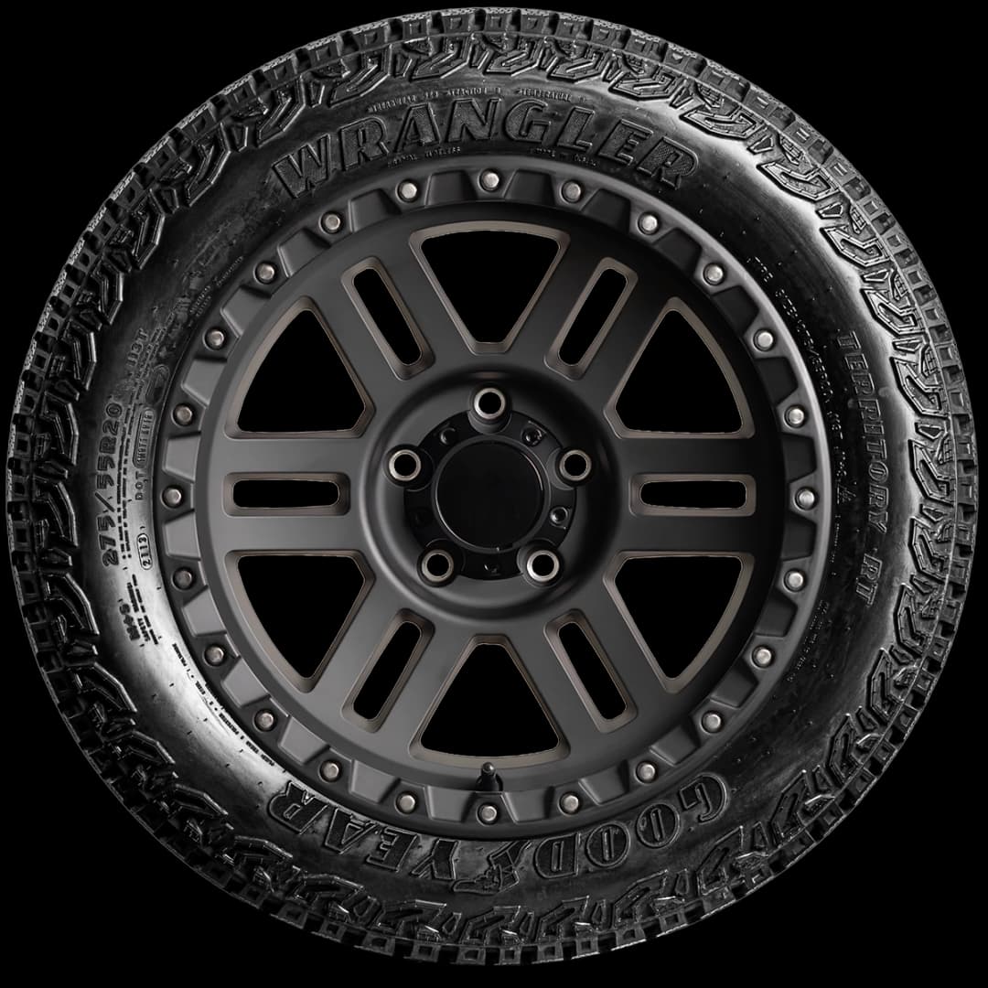 Goodyear Wrangler Territory RT 20" side tire