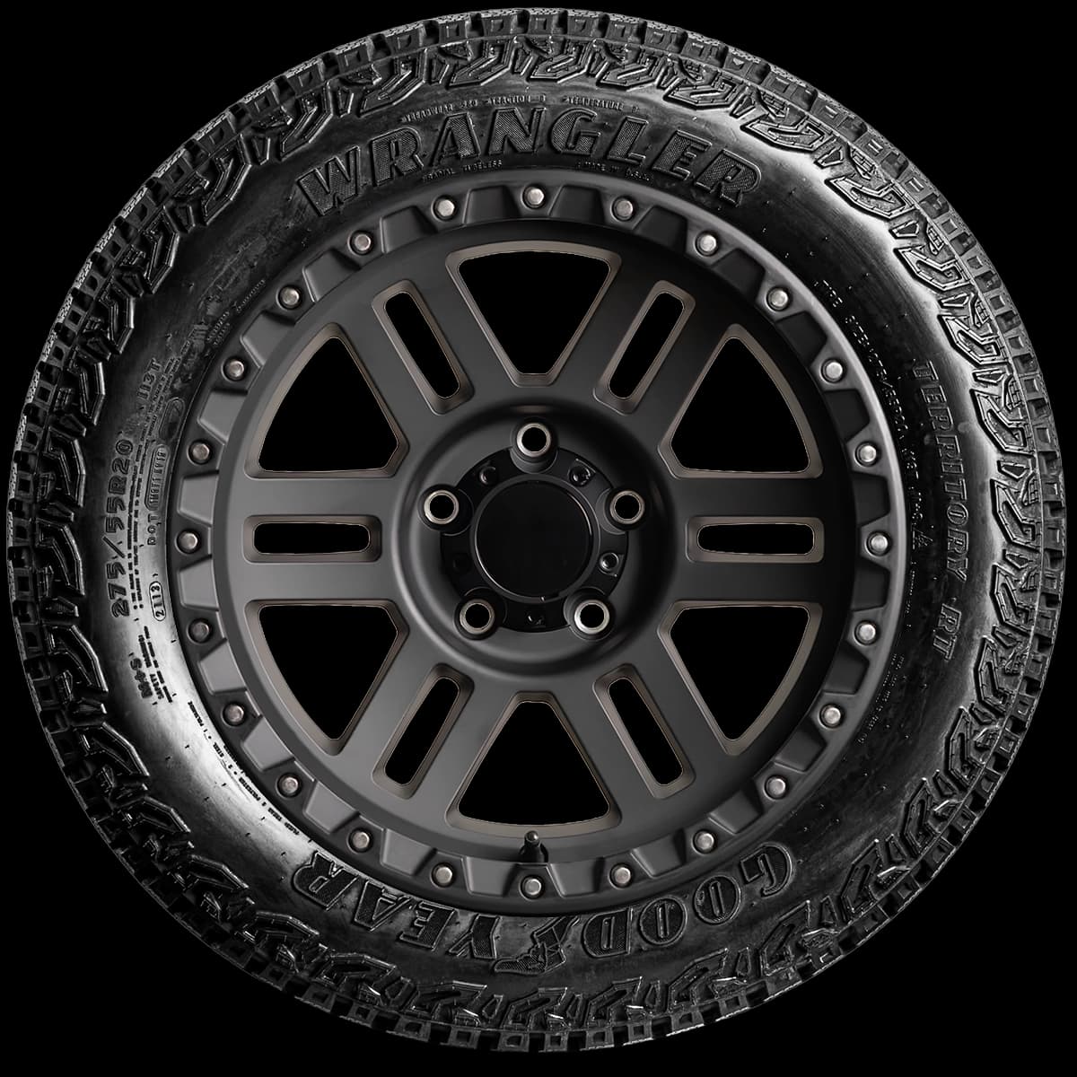 Goodyear Wrangler Territory RT 20" side tire