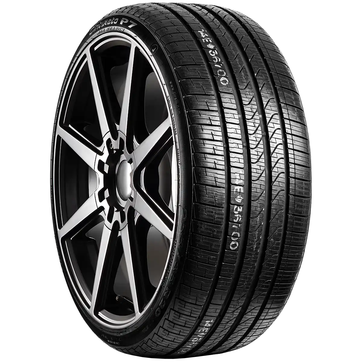 Pirelli Cinturato P7 with Noise Cancel 20" angled tire