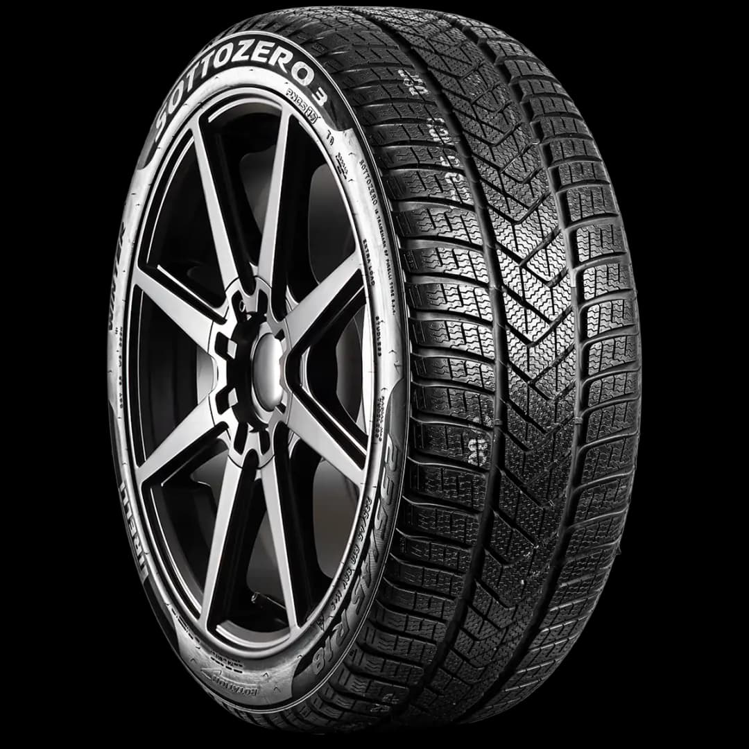 Pirelli Winter Sottozero 3 with Noise Cancel 17" angled tire
