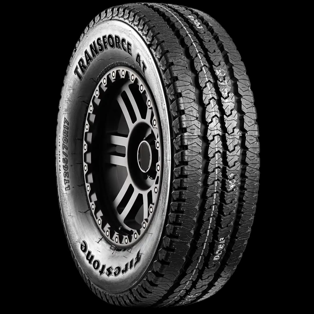 Firestone Transforce AT 17" angled tire