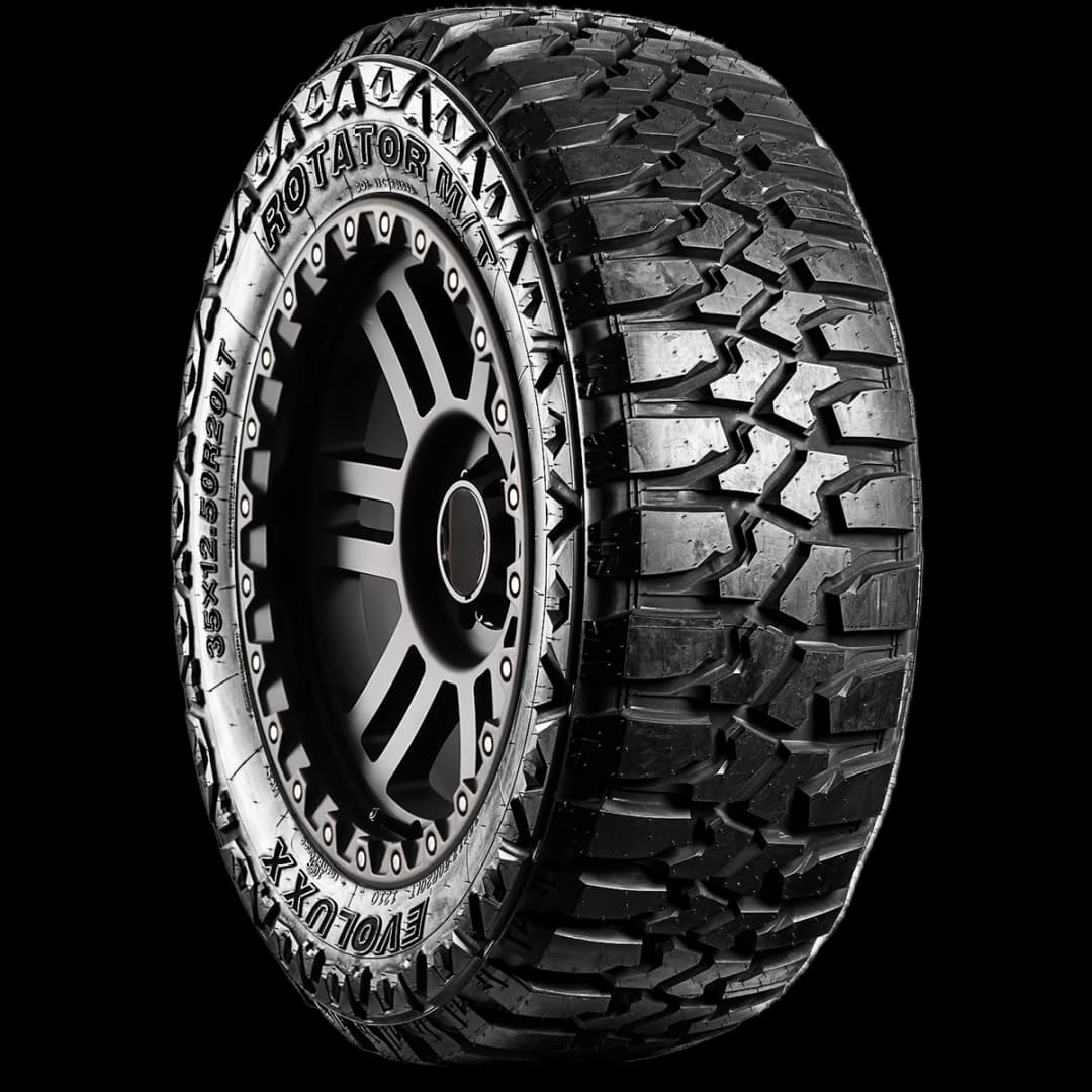 Evoluxx Rotator MT 20" angled tire
