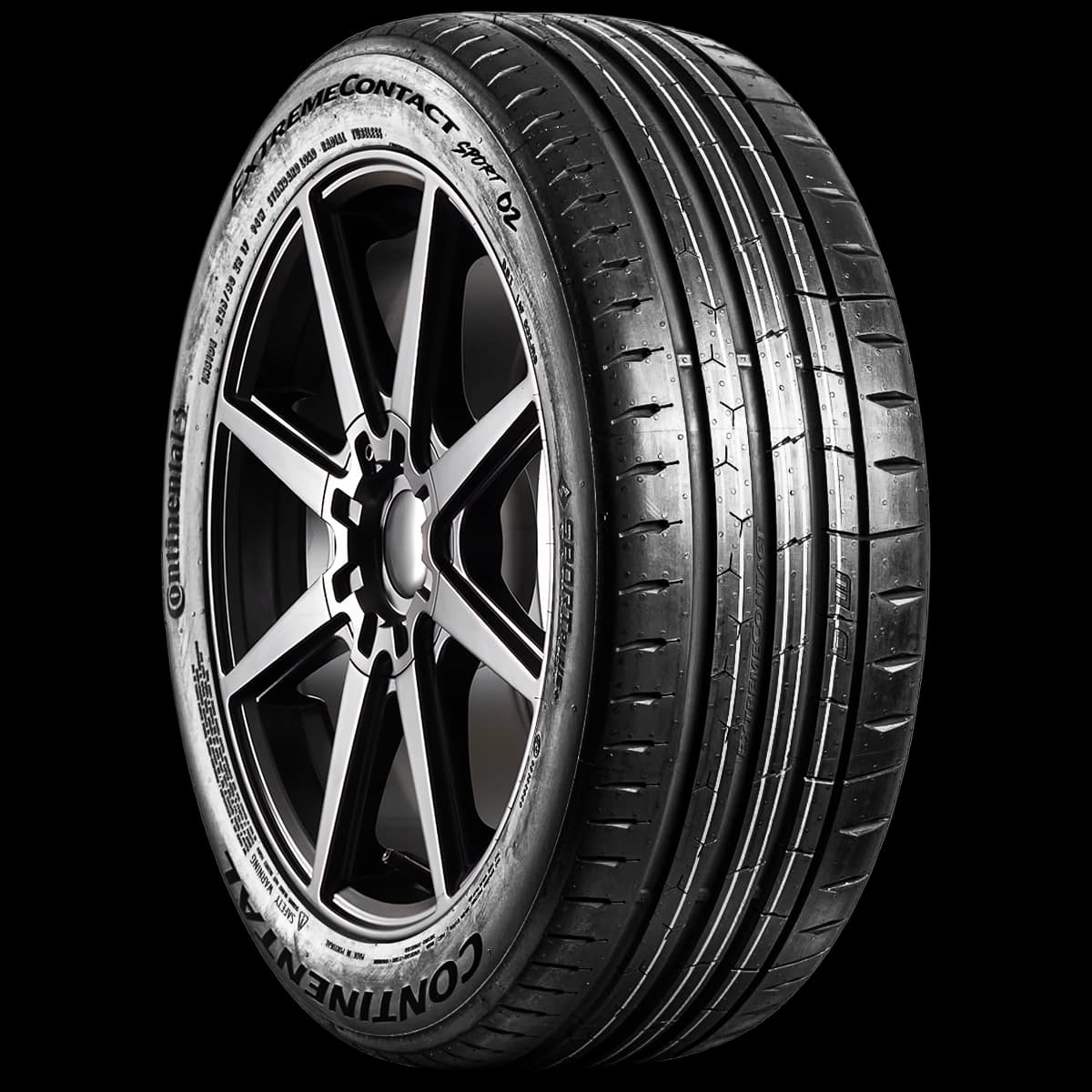 Continental ExtremeContact Sport 02 17" angled tire