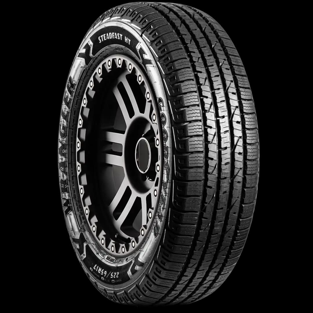 Goodyear Wrangler Steadfast HT 17" angled tire