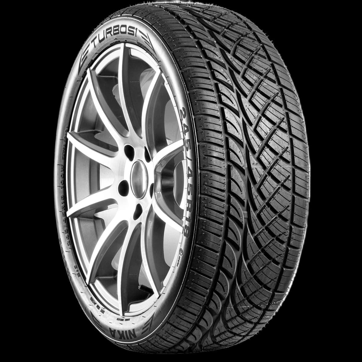 Veerubber Nika Turbo S1 17" angled tire