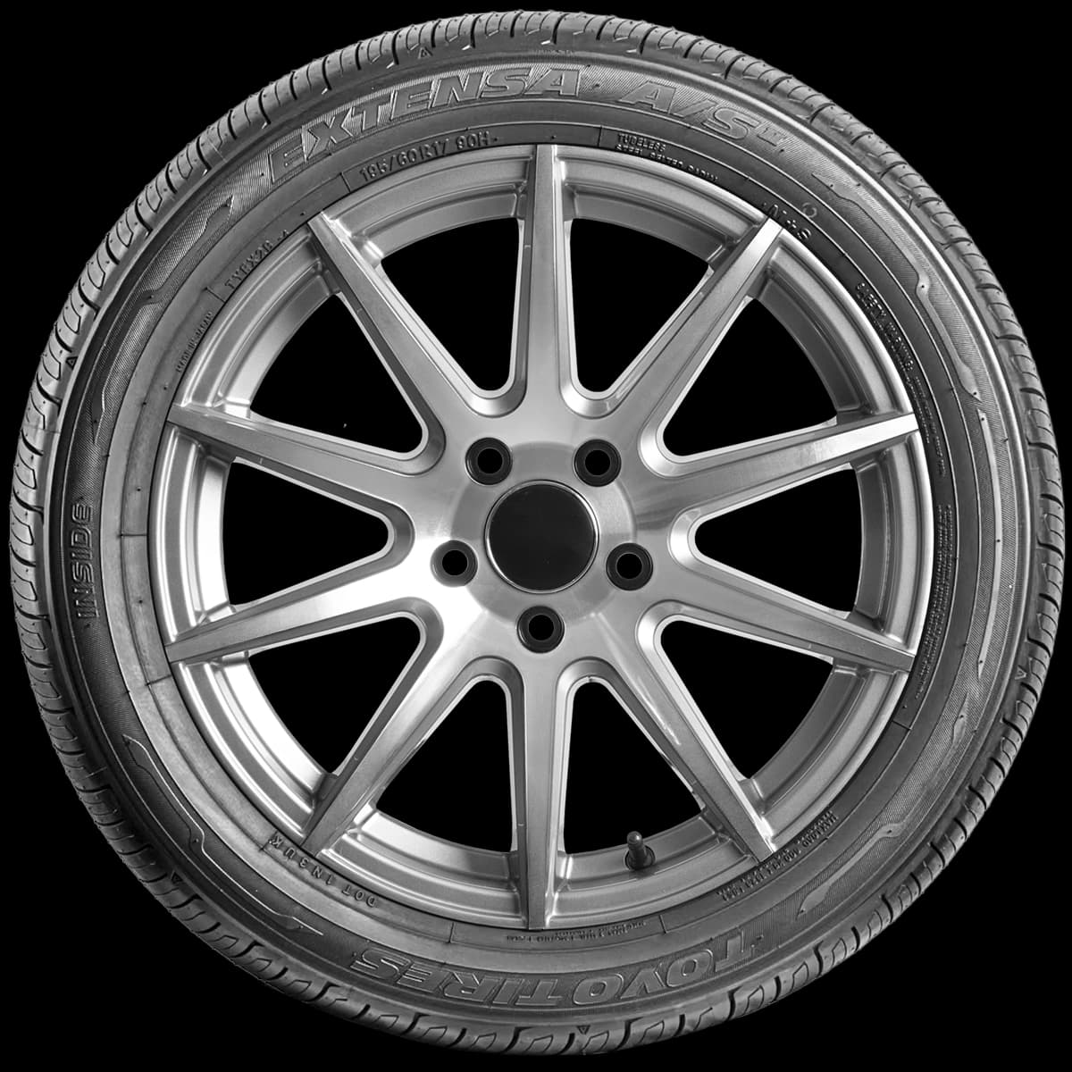 Toyo Extensa A/S II B 17" side tire