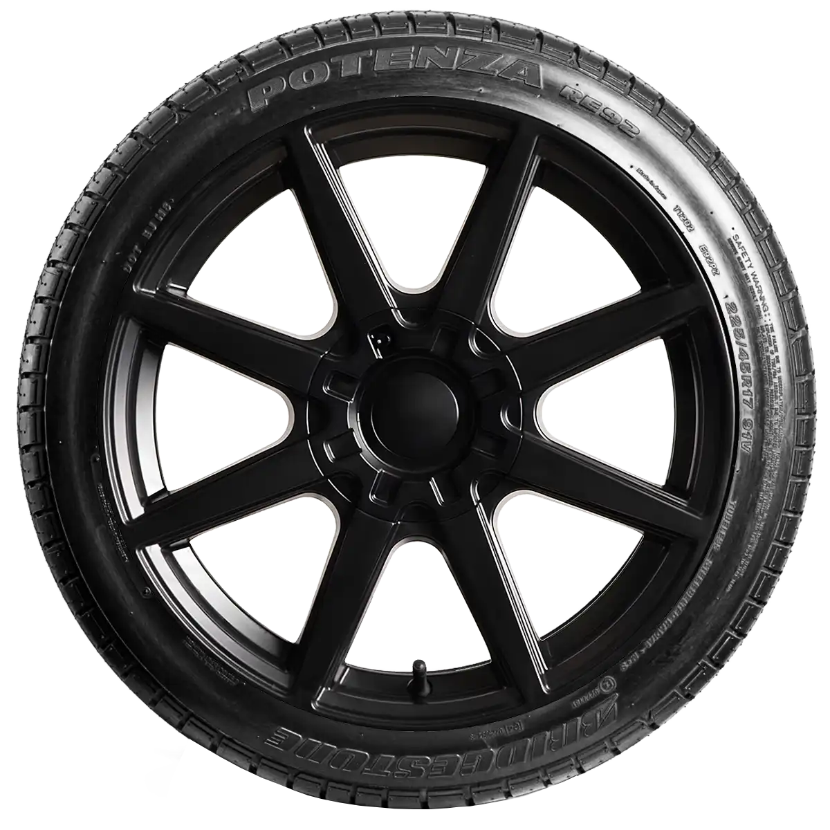 Bridgestone Potenza RE92 17" side tire