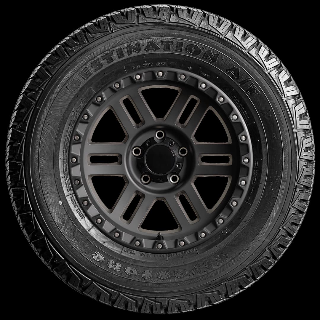 Firestone Destination AT with UNI-T 17" side tire