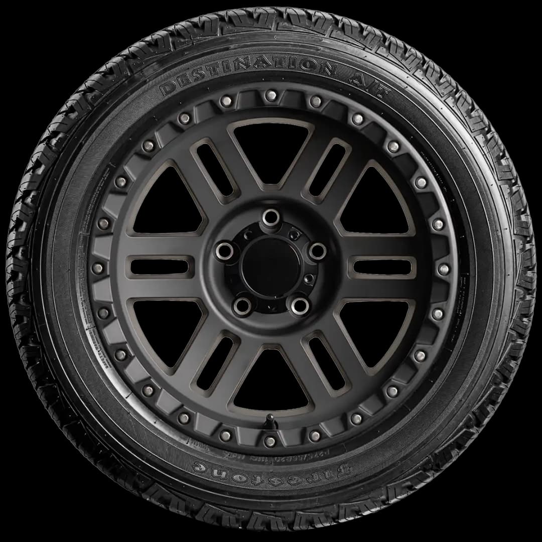 Firestone Destination AT with UNI-T 20" side tire