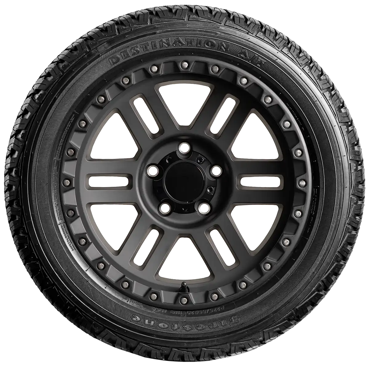Firestone Destination AT with UNI-T 20" side tire