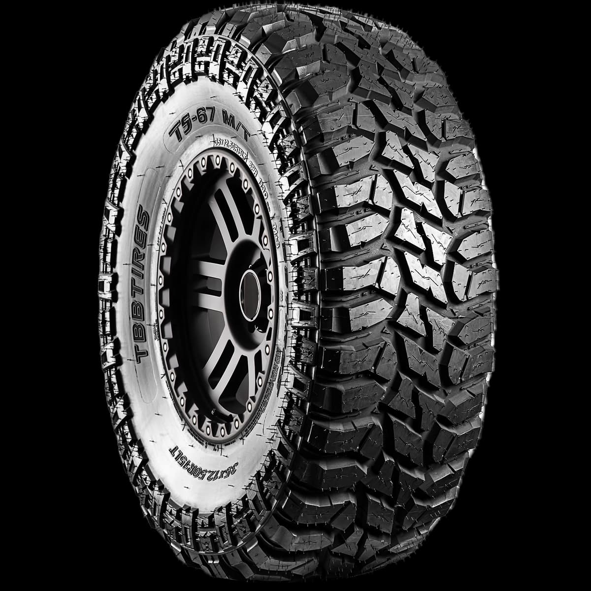 TBB TS-67 17" angled tire