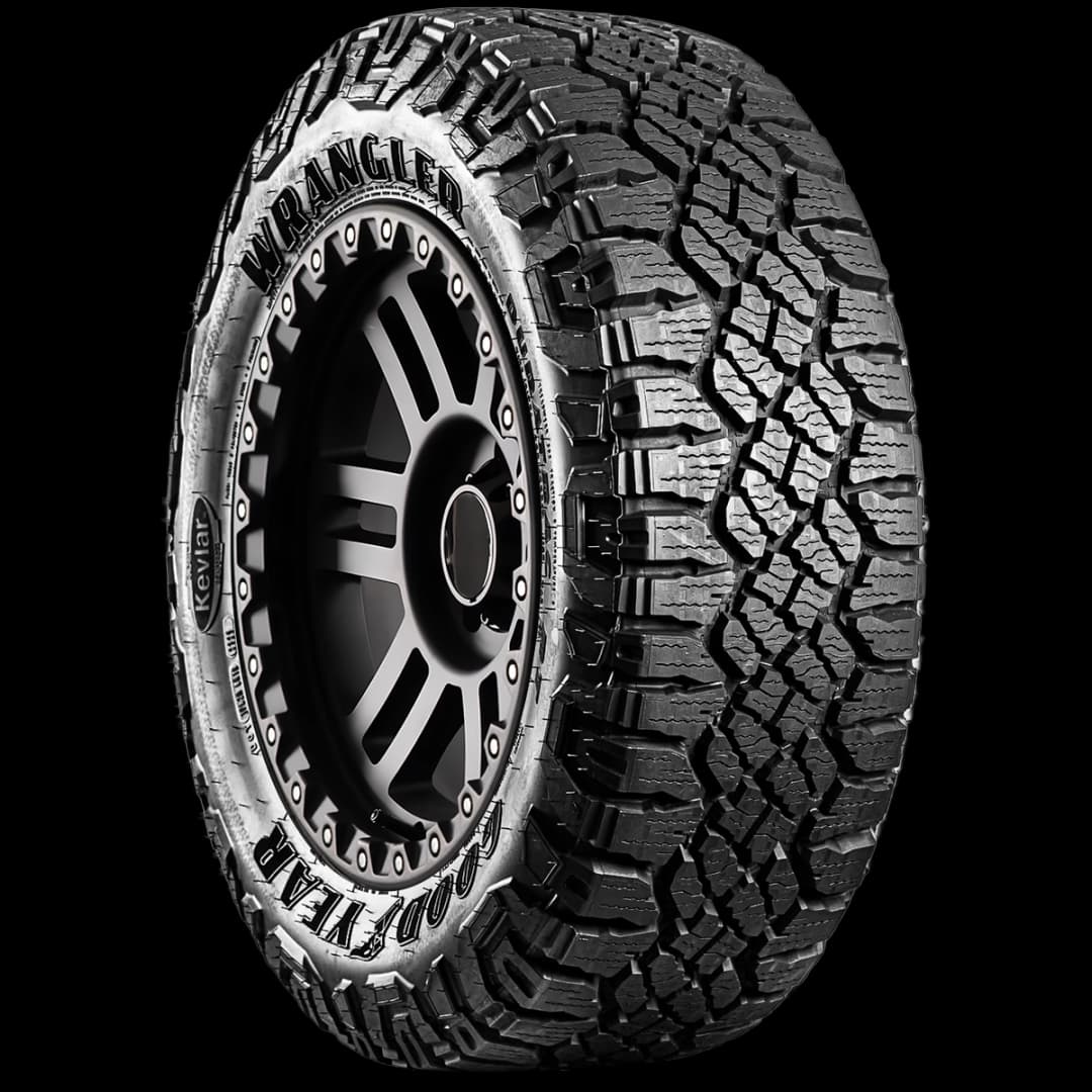Goodyear Wrangler Duratrac RT 17" angled tire