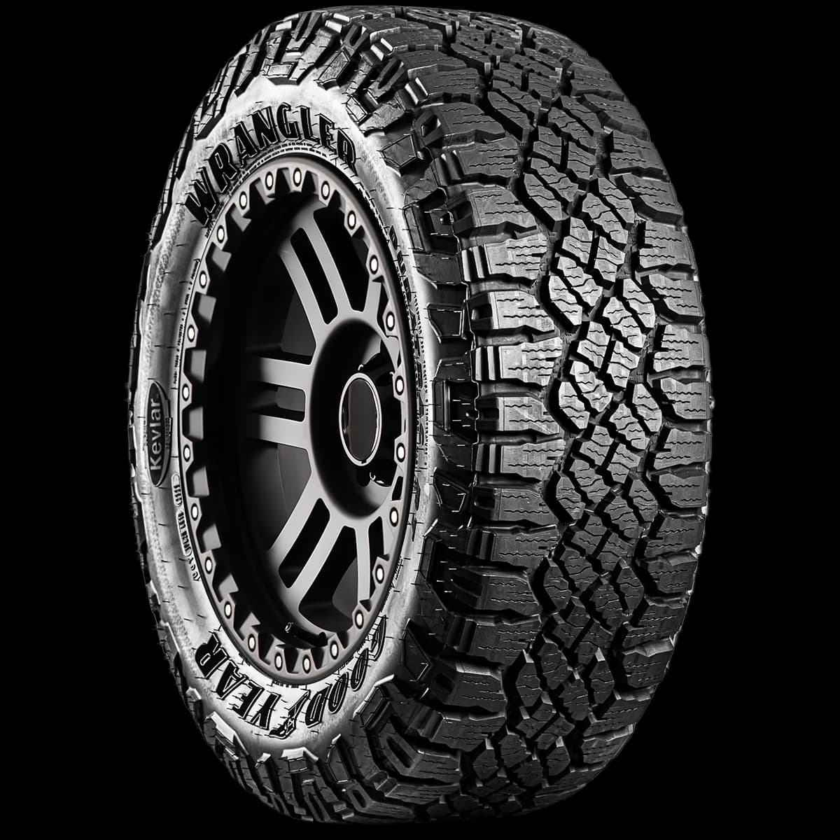 Goodyear Wrangler Duratrac RT 17" angled tire