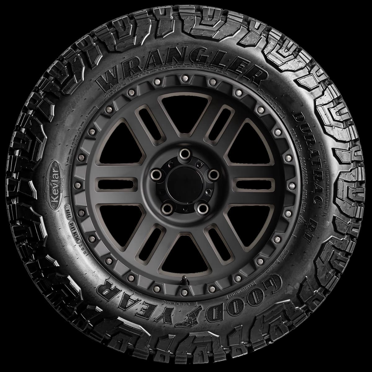 Goodyear Wrangler Duratrac RT 17" side tire