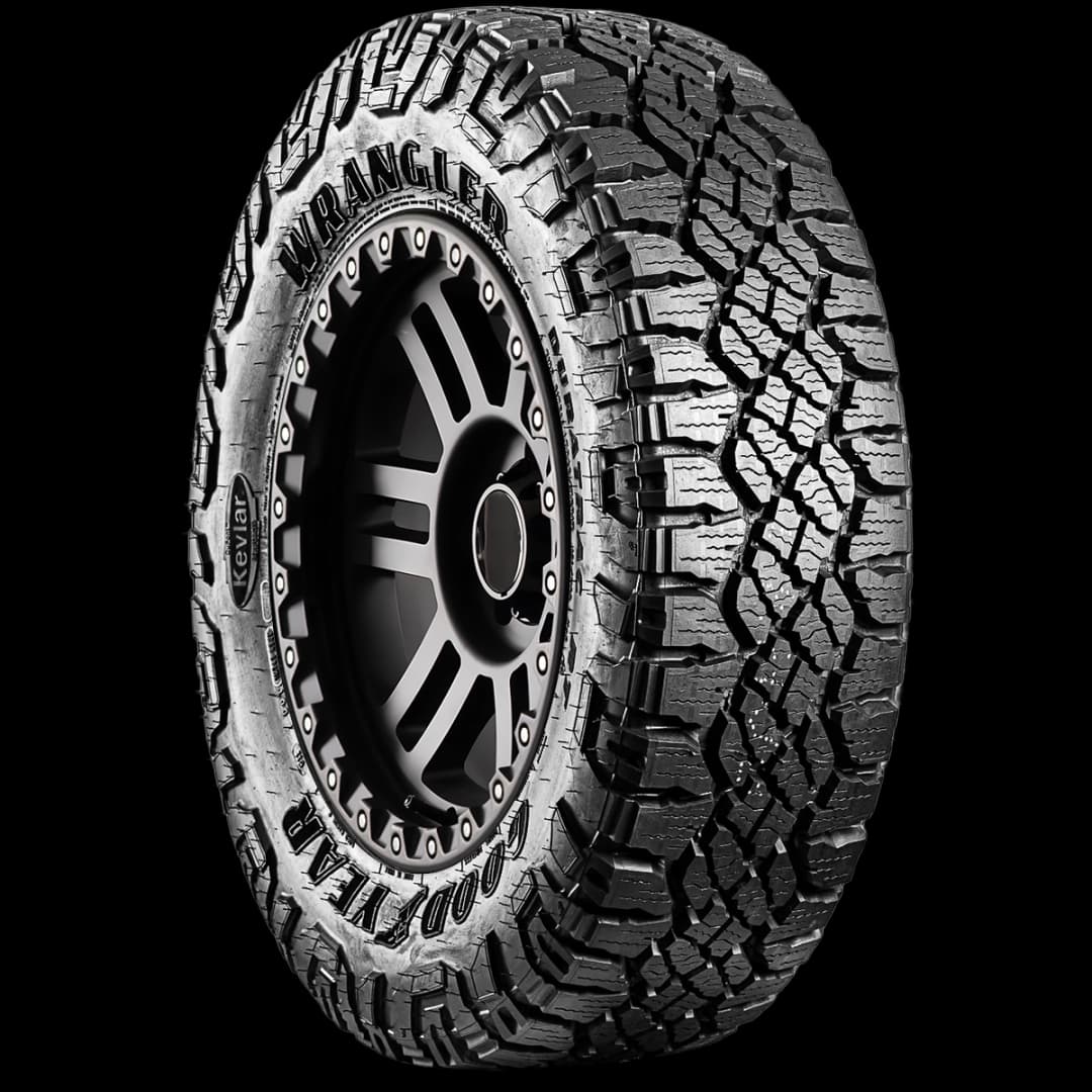 Goodyear Wrangler Duratrac RT 17" angled tire