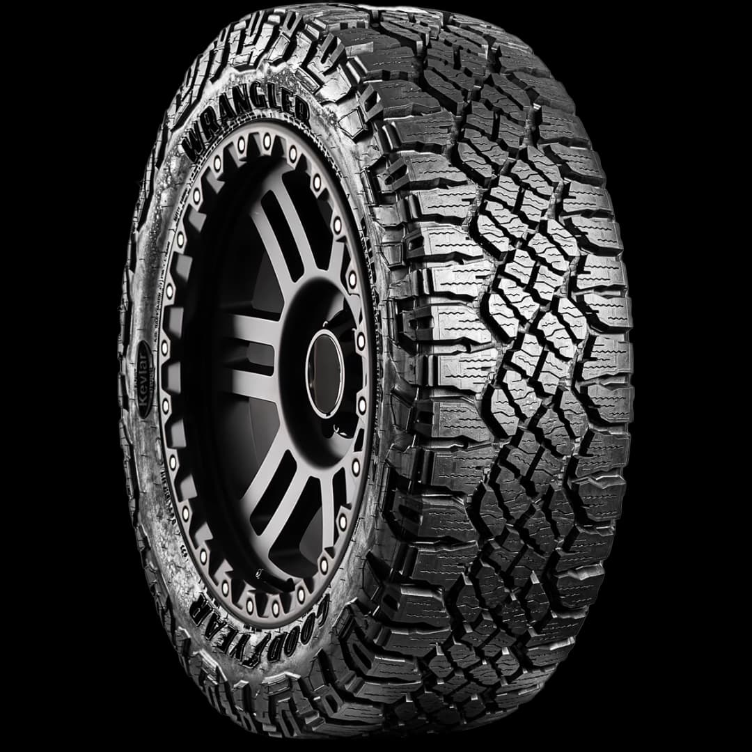 Goodyear Wrangler Duratrac RT 20" angled tire
