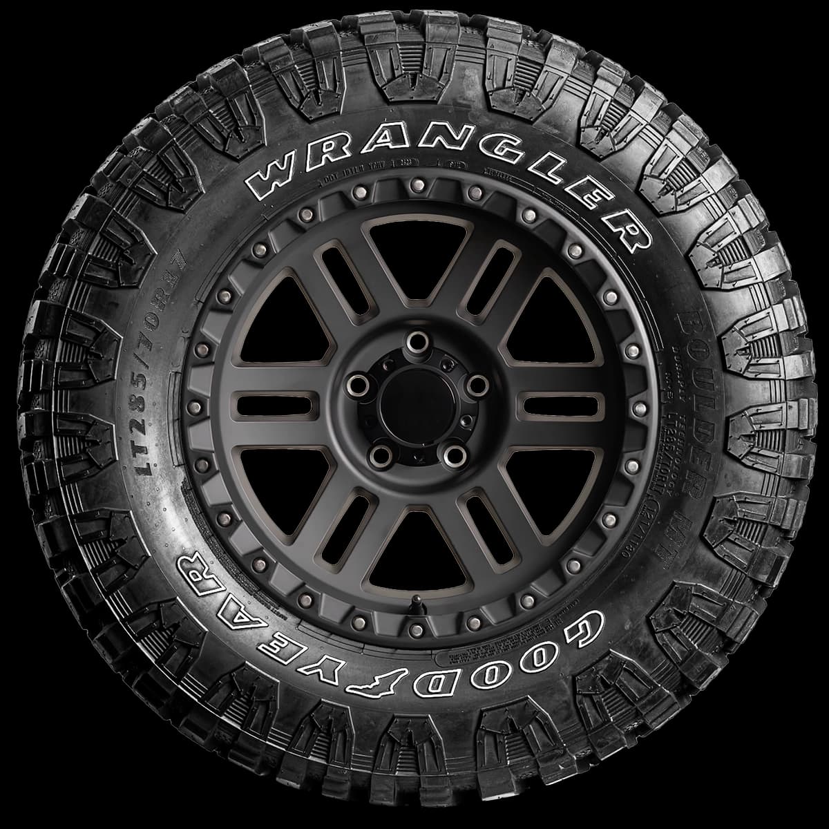 Goodyear Wrangler Boulder MT 17" side tire